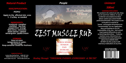 ZEST MUSCLE RUB